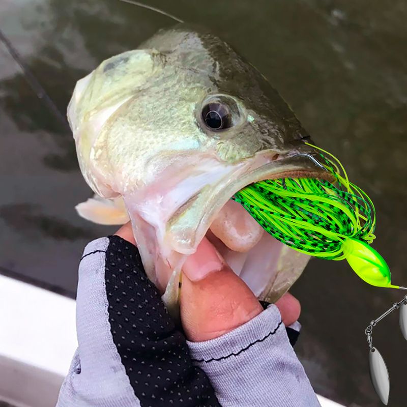 Anti-Hook Bottom Beard Man Lure 10G 14G Tassel Spinnerbait Sequin Lifelike Bait_voghion.com