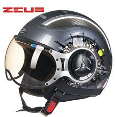 Four Seasons Universal-Doppellinsen-Motorradhelm 3/4 Halbhelm Motorradhelm für Elektrofahrzeuge_voghion.com