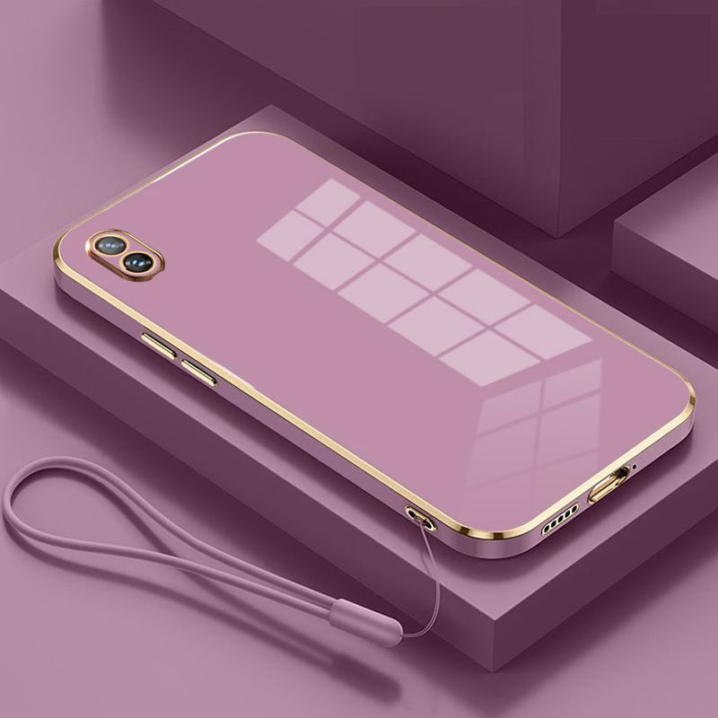 For vivo Y1s Case Luxury Square Plating vivo Y1s Y91C Y91i Phone Case Vivo 1929 1820_19 ShockProof Silicone Back Cover Fundas_voghion.com