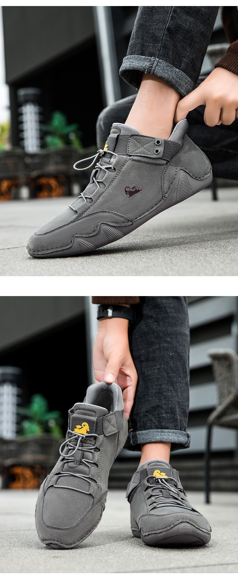 Large Size Martin Boots Spring High Top Men's Shoes Men's Casual Short Boots Board Shoes_voghion.com