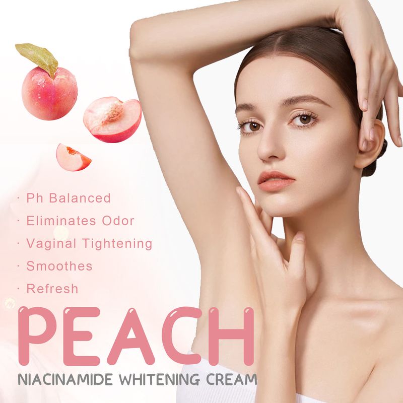EELHOE Peach Nicotinamide Moisturizes, Brightens Skin Tone, Moisturizes Body, and Lock in Water Skincare Cream_voghion.com