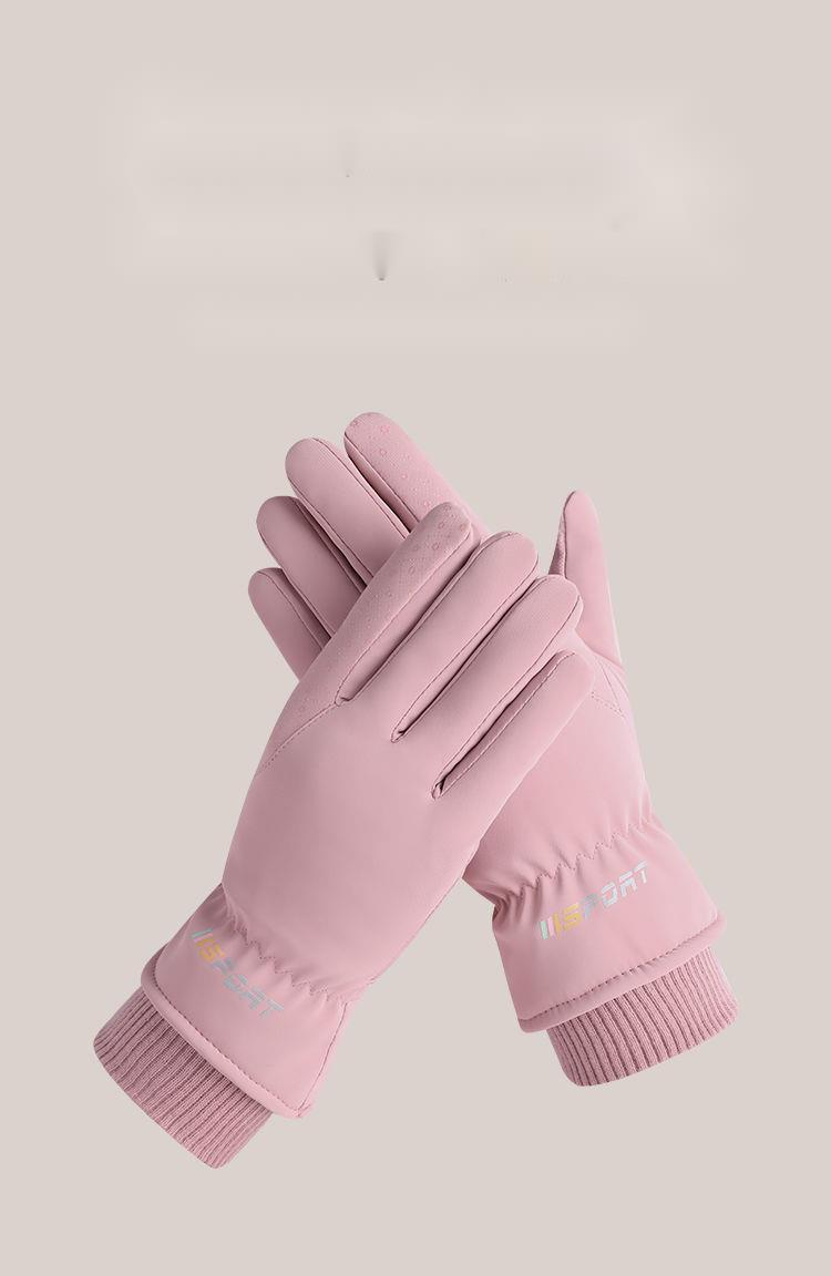 Gants de ski coupe-vent, imperméables, chauds et épais, antidérapants, en coton, pour vélo électrique et cyclisme en plein air_voghion.com