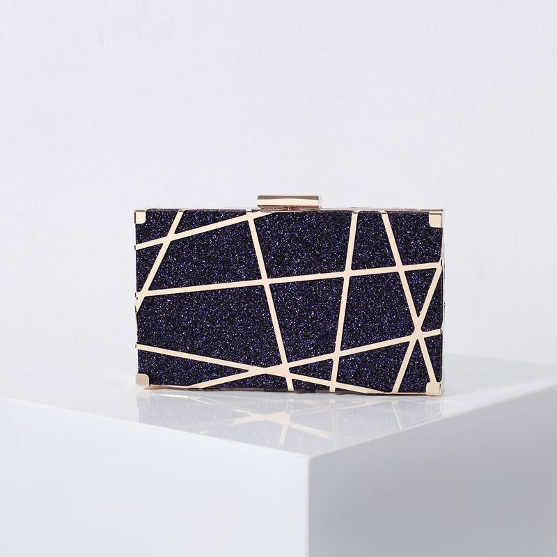 borsa da sera con pochette cava creativa da donna a griglia per cena e banchetto_voghion.com
