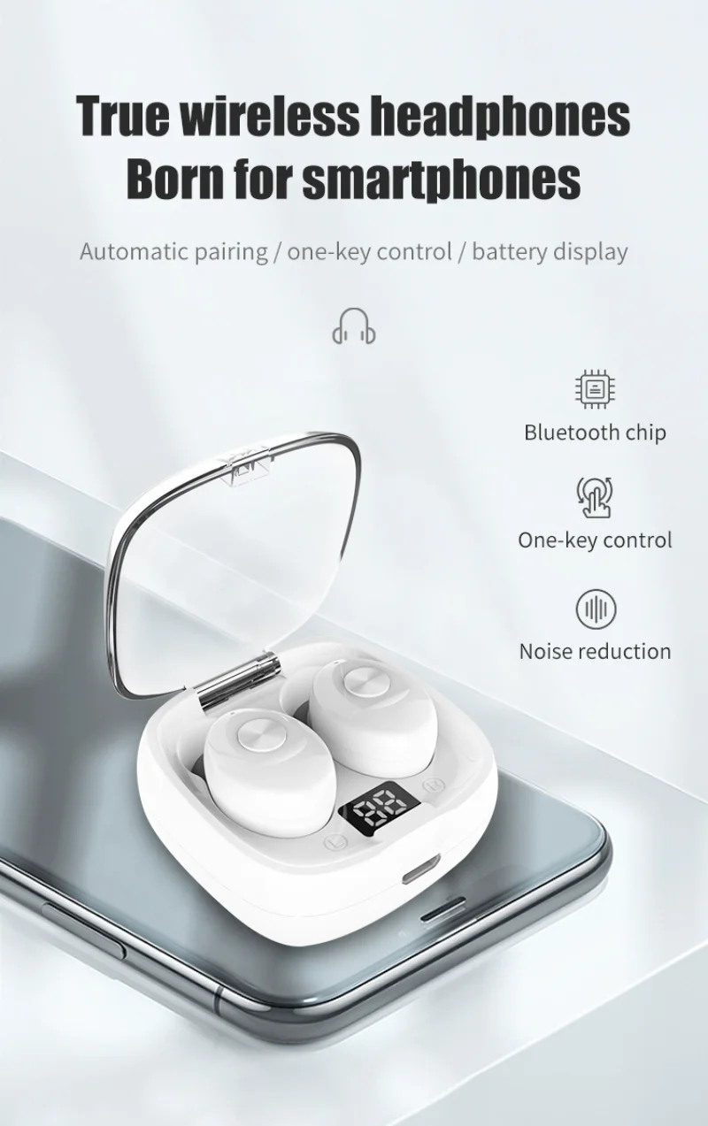 XG8 PRO TWS Digital 5.2 Bezprzewodowy zestaw słuchawkowy Bluetooth Sportowy zestaw słuchawkowy Touch Mini Bezprzewodowy zestaw słuchawkowy Bluetooth Słuchawki douszne z redukcją szumów_voghion.com