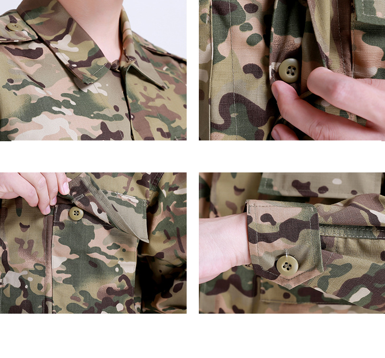 Herren Camouflage Herren Verschleißfeste Outdoor-Trainingskleidung Armeegrün ACU Taktischer Anzug_voghion.com