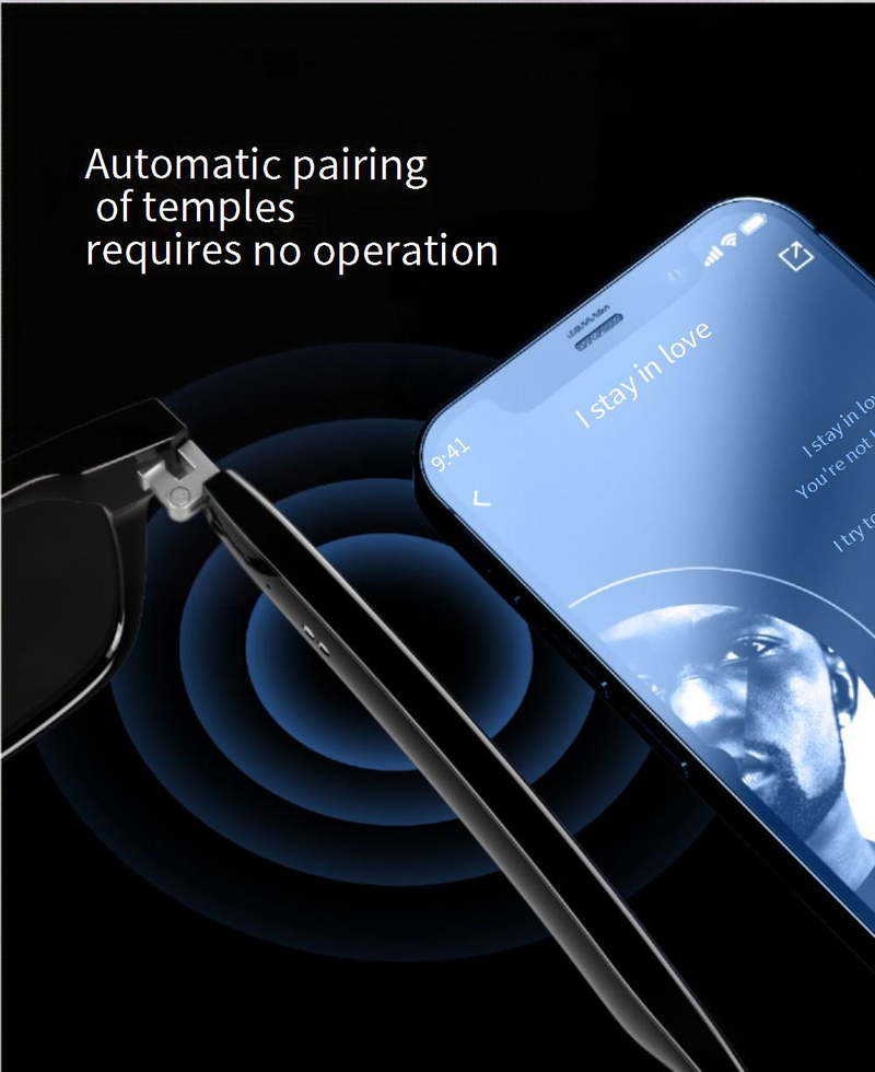Akıllı Gözlük Müzik Kulaklığı Müzik Dinleme ve Arama Yapma Güneş Gözlüğü Miyop Lenslerle Donatılabilir Güneş Gözlüğü Akıllı Bluetooth Gözlük_voghion.com