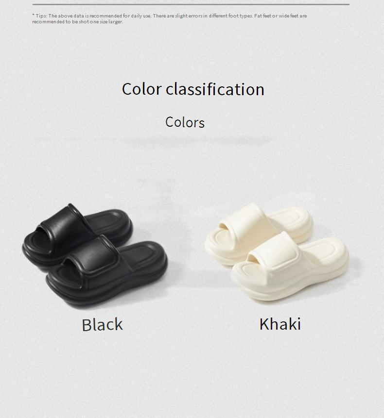 Women's 5cm Platform Slide Sandals - Minimalist Monochrome Summer Slippers With Memory Foam Comfort Fashionable Outdoor Flip Flops_voghion.com
