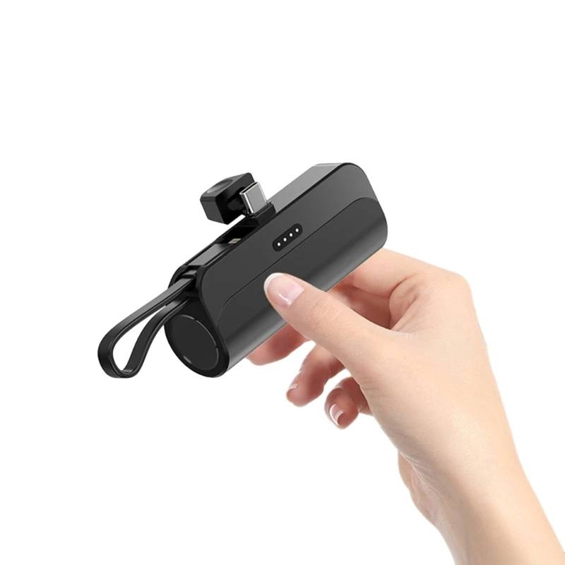 5000mah Pocket Wireless Capsule Power Bank, Compact And Portable, Mobile Power Bank, Power Bank_voghion.com