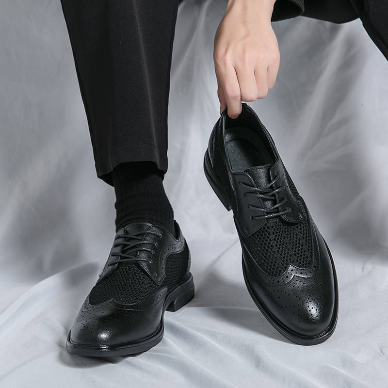 Fashionable Oxford Gentlemen's Formal Men's Shoes, Comfortable Social Men's Shoes_voghion.com