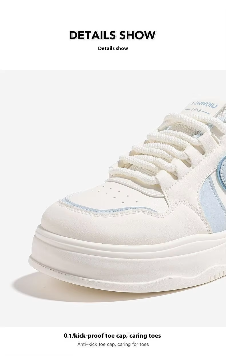 KMLW3168 Low-Top Women's Casual Sneakers High-Value White Boat Shoes For Back-To-School Season_voghion.com