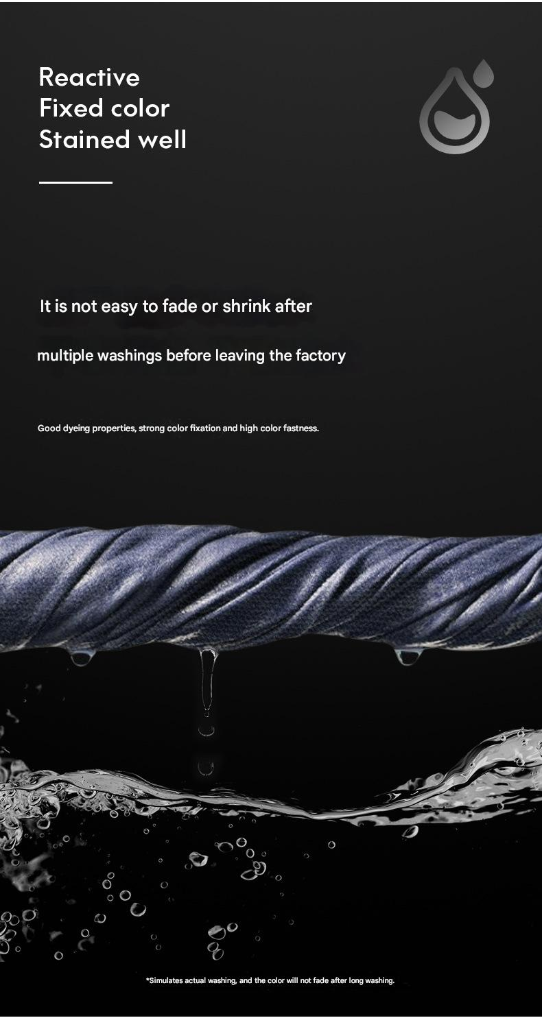 NOKO - Meerkleurige, sneeuwvlokgewassen, verweerde, zware katoenen, Europese en Amerikaanse atletische, slanke joggingbroek met trekkoord._voghion.com