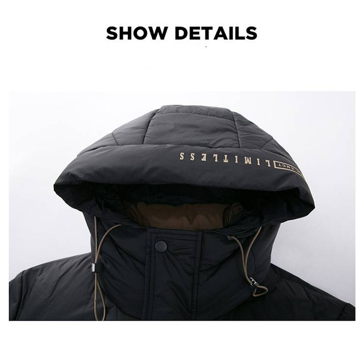 Herrenbekleidung: Hochwertiger weißer Gänsedaunen-Parka mit Kapuze für Herren – winddicht, knitterfrei, 800er Füllkraft, lockere Passform, Winterwärme_voghion.com