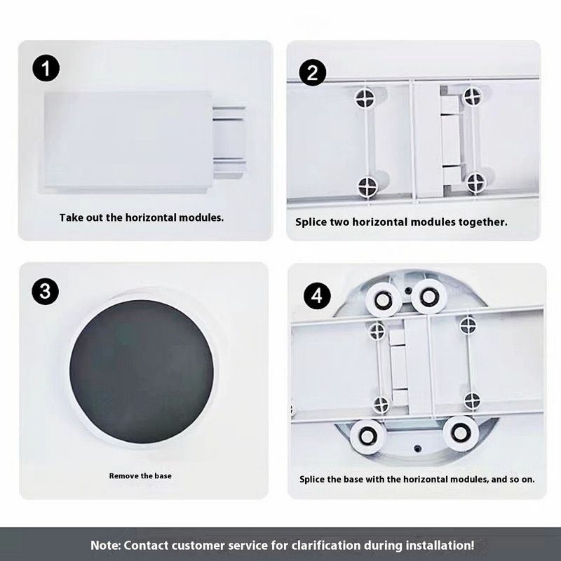 Modernes Drehtablett-Set für den Esstisch – 8-teiliger Lazy Susan mit sanft gleitenden Schienen – Stabiler Mehrzweck-Drehteller für Küche und Esszimmer_voghion.com