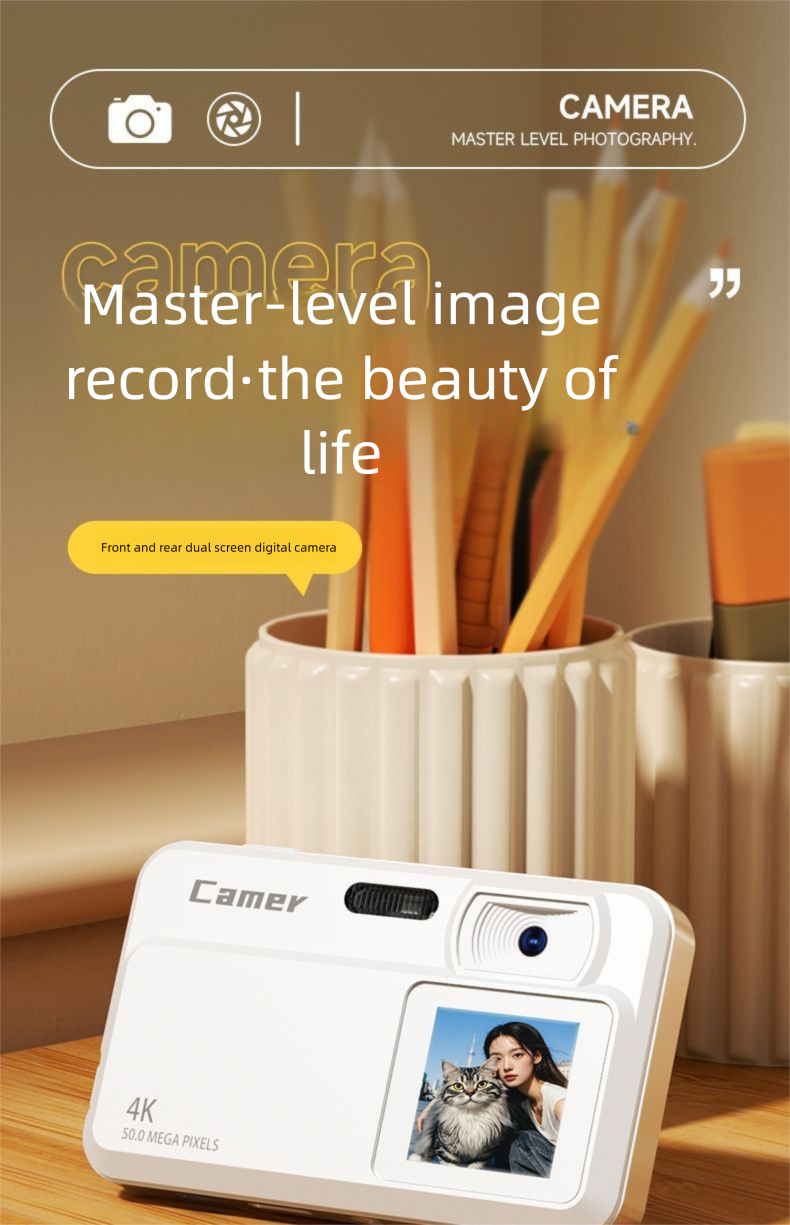 New HD Pixel CCD Digital Camera Portable Student Edition Special For Recording Life Professional Affordable_voghion.com