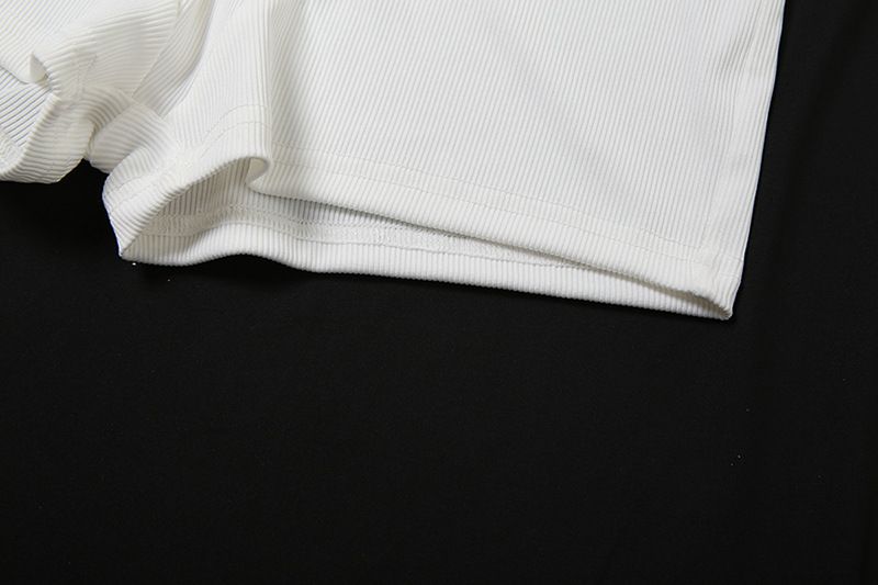 Damenbekleidung Herbstmode Lässig Rundhals Einfarbig Slim Fit I-förmige Weste Hohe Taille Shorts Anzug_voghion.com