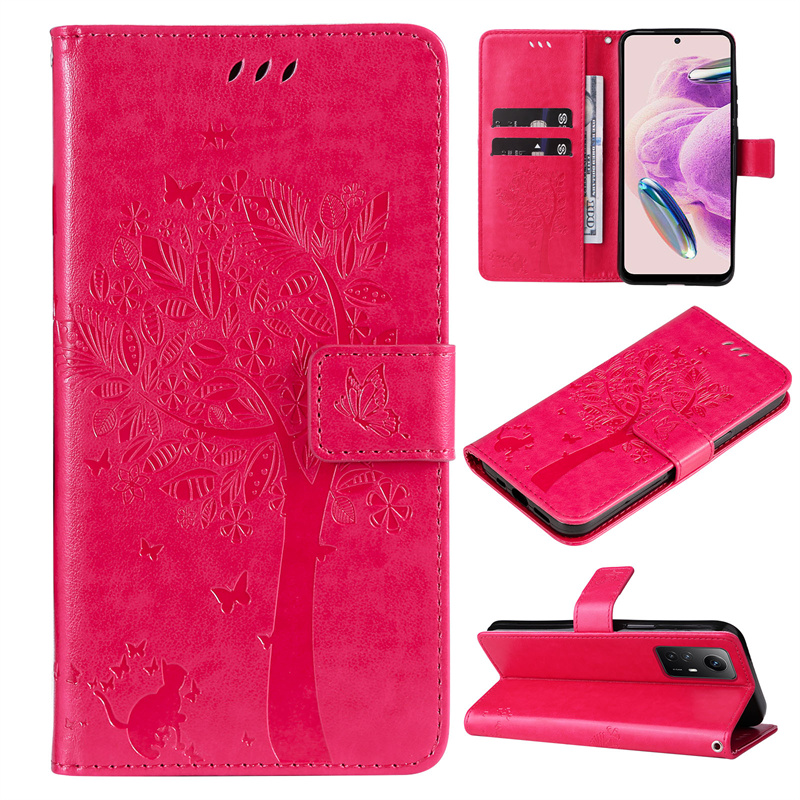 Cute Flip Leather Phone Case For Xiaomi Redmi Note 12S 12 Pro Plus Speed Turbo 12C Cover Magnetic Wallet with Card Slot_voghion.com