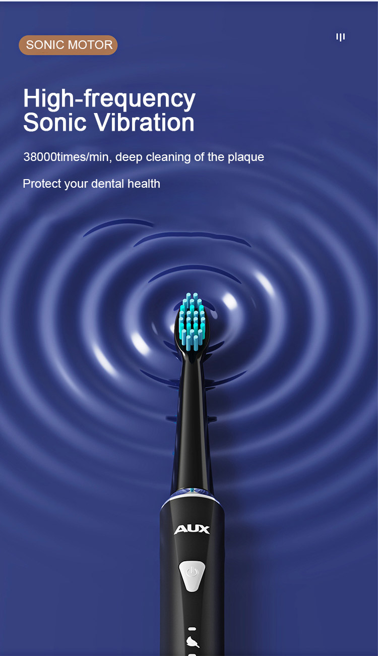 Portable Soft Bristled Ultrasonic Electric Toothbrush XI7 Waterproof Tooth Brush Bathroom Accessories_voghion.com