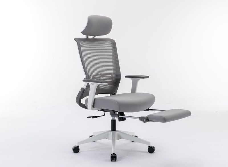 Ergonomic Office Chair With Lumbar Support & Headrest & Flip-up Arms Height Adjustable Rocking Home Office Desk Swivel High Back Computer Chair Warm Taupe Mesh Study Chair_voghion.com