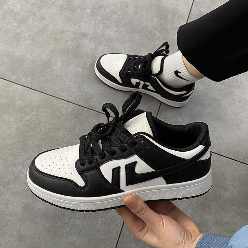 Black And White Panda Net Red Sneakers Casual Couple Shoes Low Top Breathable sports men's shoes Student women's shoes one drop_voghion.com