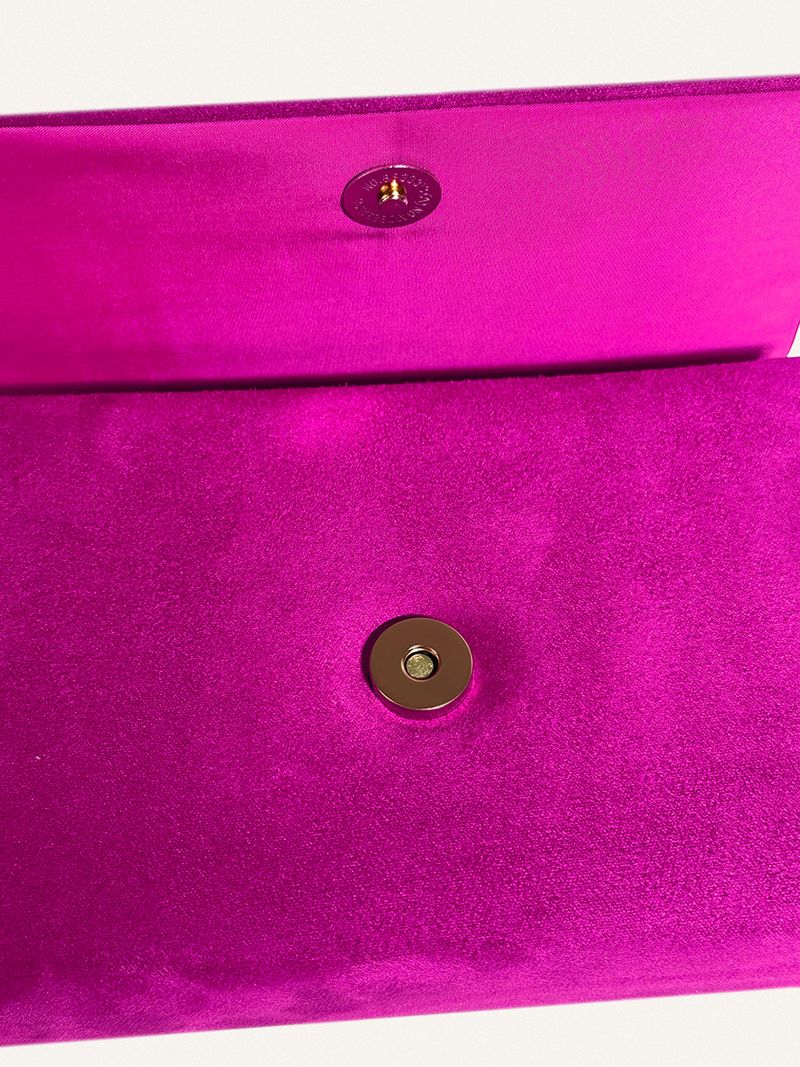 Newly released high-end evening bag with suede temperament and socialite alloy handbag_voghion.com