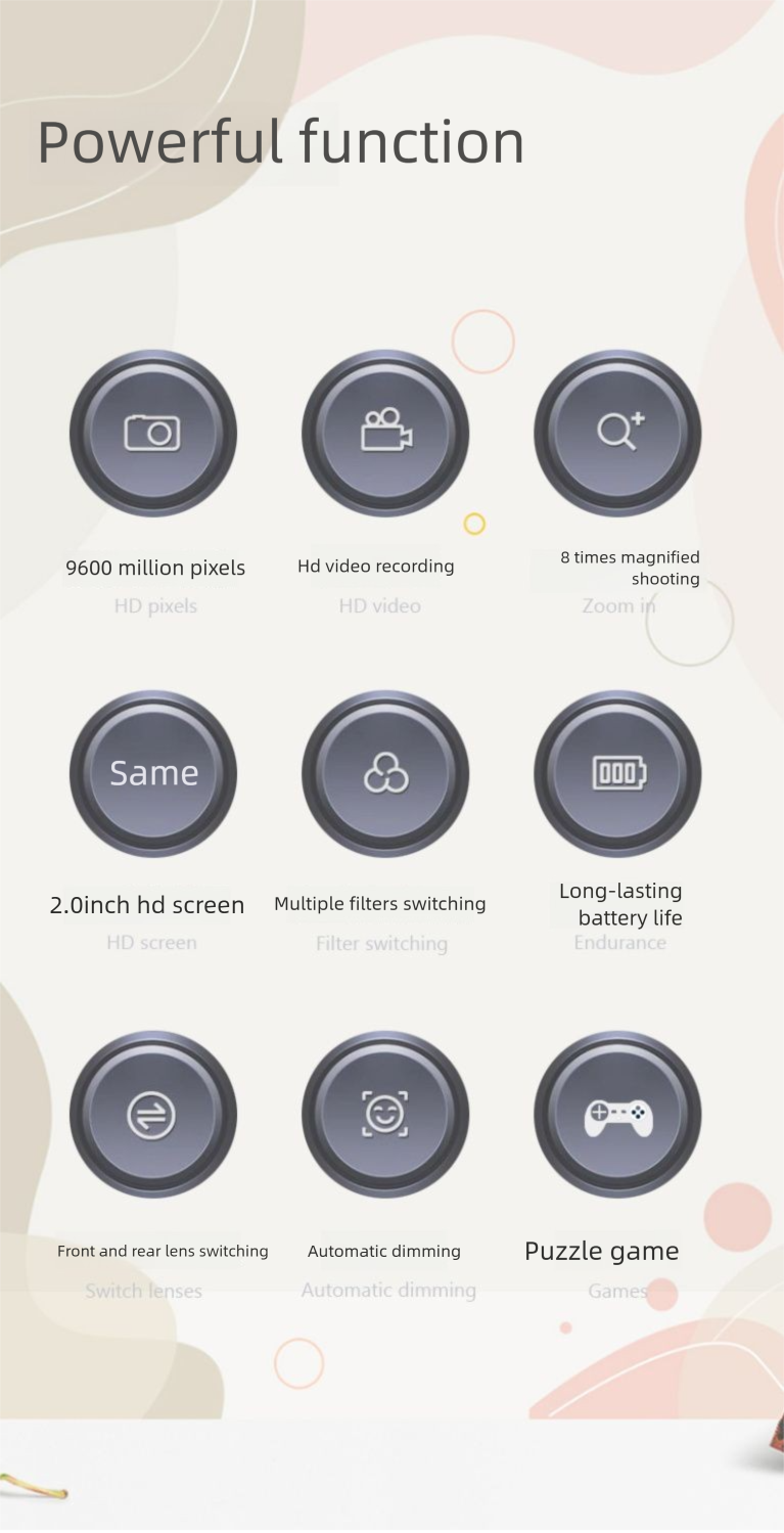 Neue Campus-Kleinkamera HD Student Party Geburtstag Kindertag Geschenk Reise Anschließbar an Handy_voghion.com