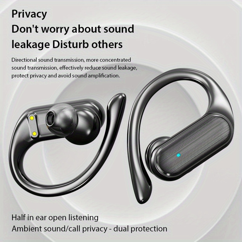 Bezdrátová sluchátka do uší, sportovní sluchátka s digitálním LED displejem, nabíjecí pouzdro, stereo sluchátka s mikrofonem pro telefon, počítač, notebook, sport_voghion.com