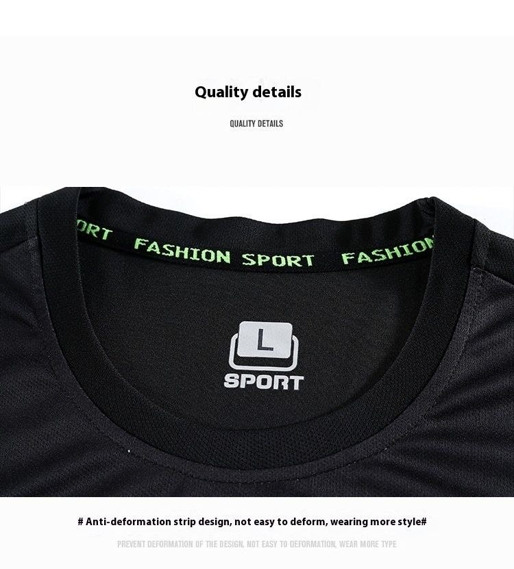 T-shirt ample à manches courtes pour hommes et femmes, ensemble de sport de plein air, entraînement de course à pied, loisirs, Fitness, deux pièces, nouvelle collection 2024_voghion.com