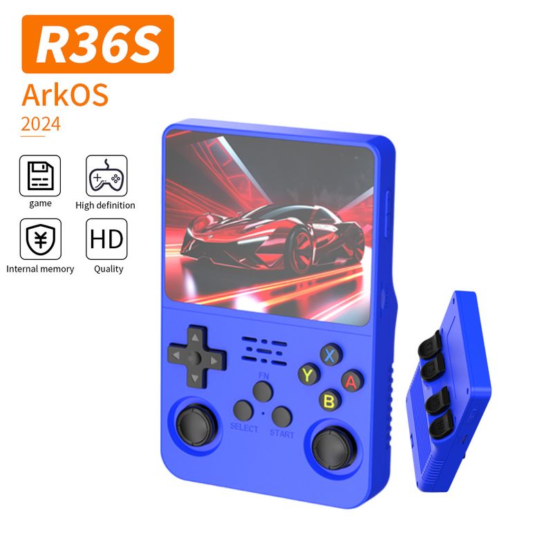 R36S Multi Color Jauna atvērtā pirmkoda divu sistēmu konsole arkādes nostalģiska palmu spēle_voghion.com