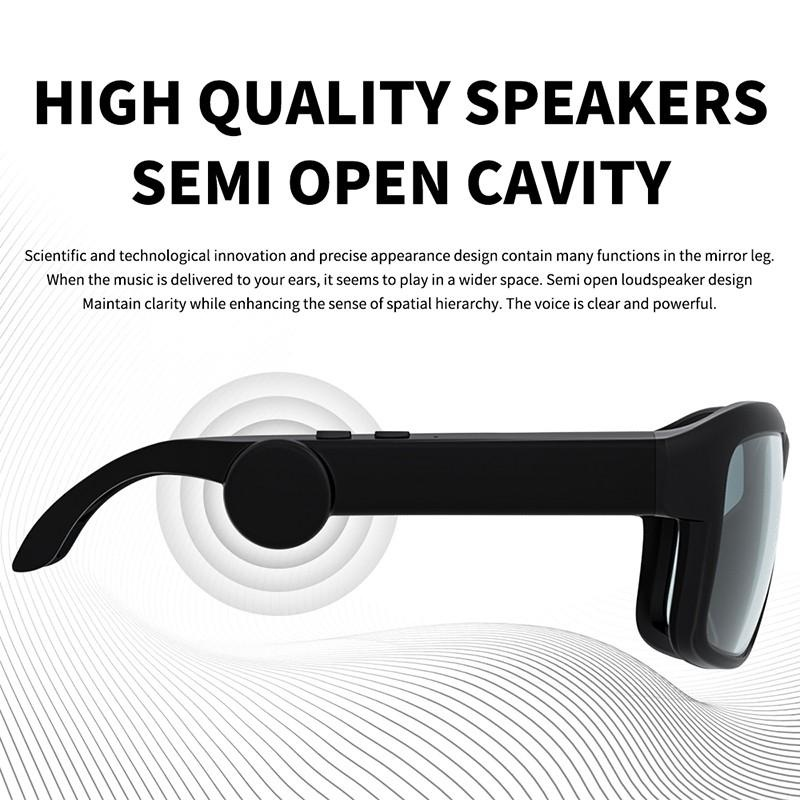 LANSKLBD TWS Smart Wireless Bluetooth 5.0 Headset Open Audio Glasses Hands-free Calling Music Play Anti-Blue Outdoor_voghion.com