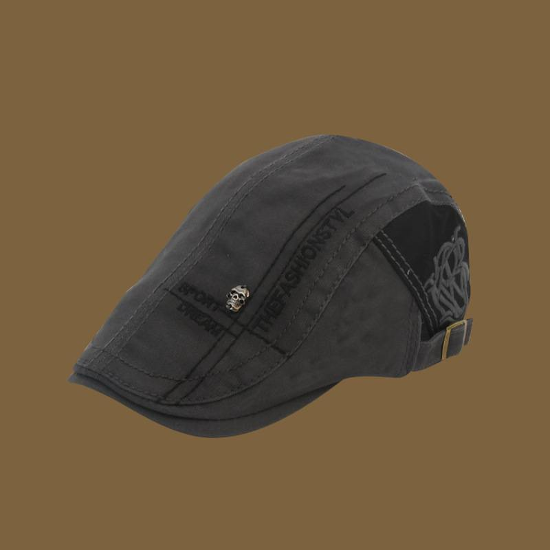 Flat cap 1pc men's military cap sun hat duck tongue cap washed do old leisure trend summer clothing_voghion.com