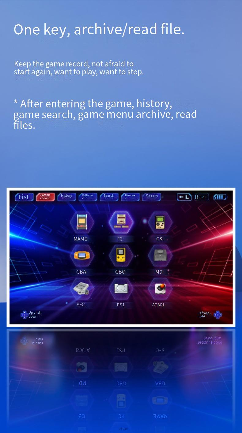 Video Game Consoles New Q3 Game Handheld HD Large Screen Linux System Classic Retro Nostalgic Joystick PS1 Handheld Game Console_voghion.com