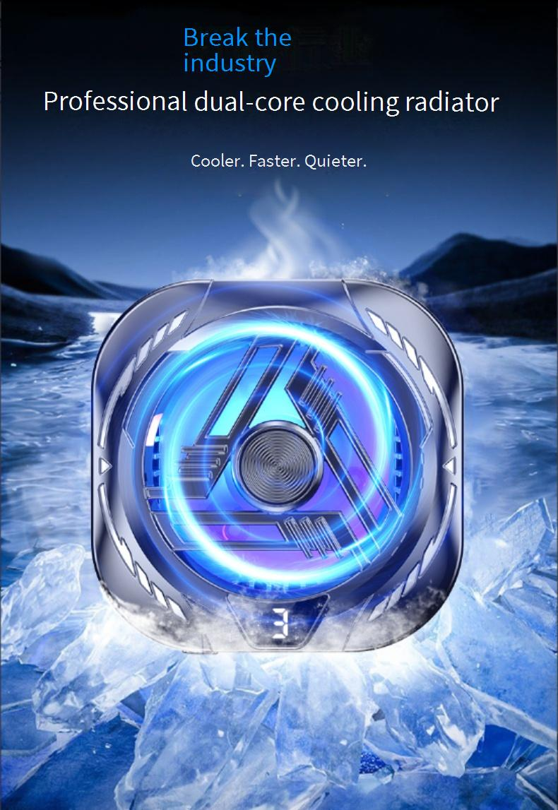 Halbleiter-Telefonkühler für Spiele – Aufsteckbarer Kühllüfter (4 °C – 25 °C, einstellbar ≤ 20 dB)_voghion.com
