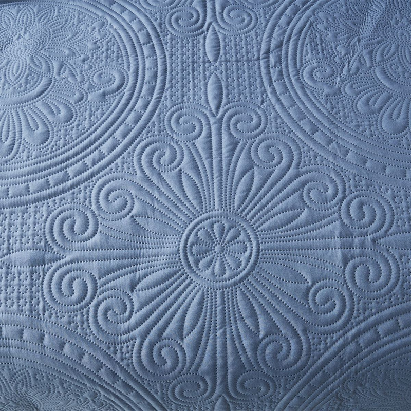 CG14 Großes rundes Set im europäischen Stil, geeignet für Schlafzimmer und Wohnzimmer (1 * Tagesdecke + 2 * Kissenbezüge, kein Bettdeckenkern oder Kissenkern)_voghion.com