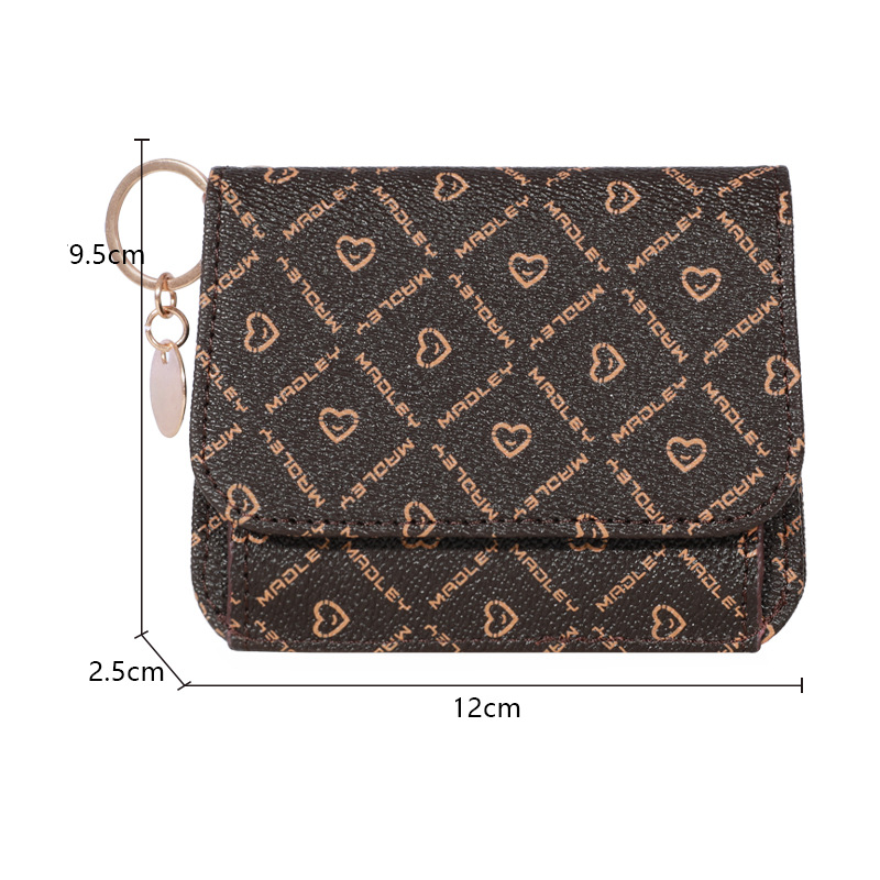 Torby damskie Nowy damski portfel z transgranicznym etui na karty Portfel z nadrukiem Wielofunkcyjna kopertówka_voghion.com