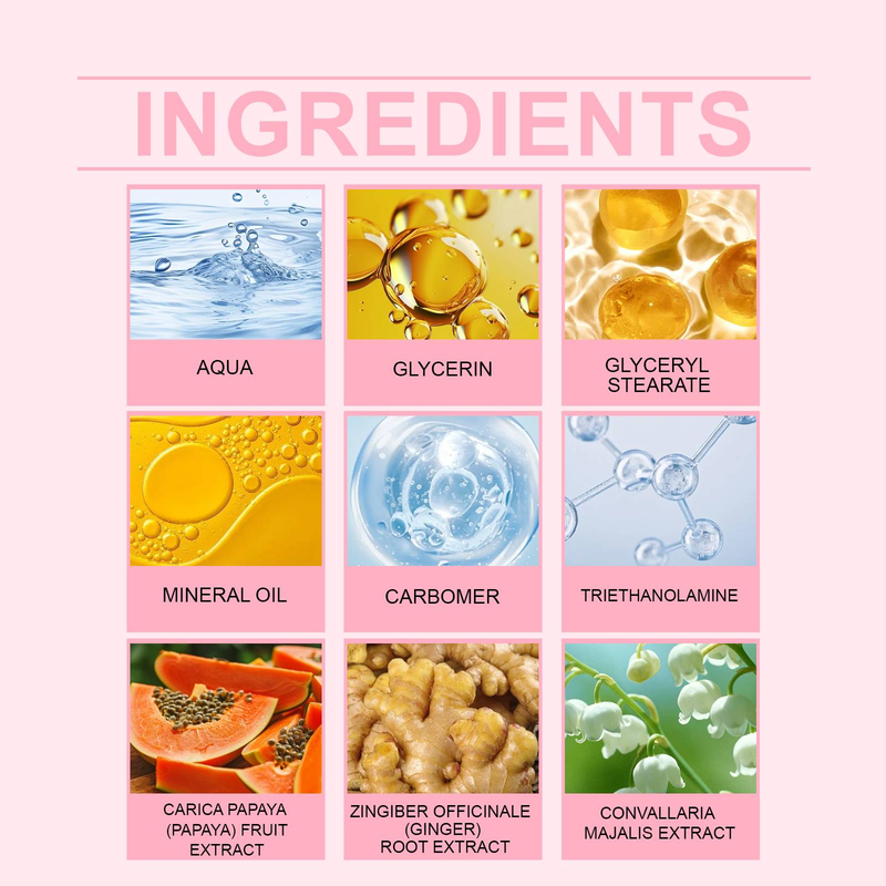 Crema rassodante al petto alla papaya - Formula idratante, rimpolpante e levigante per la cura quotidiana del massaggio al petto_voghion.com