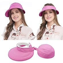 Wide Large Brim Sun Hat Summer UV Protection Thin Hat 2 In 1 Beach Sun Hat_voghion.com