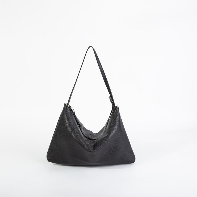 Sac fourre-tout minimaliste en cuir véritable crème, style décontracté, à bandoulière, style coréen, pour femme_voghion.com