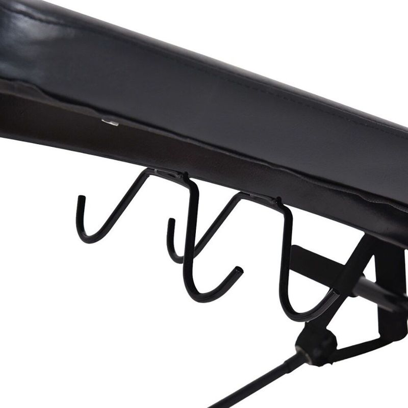 Adjustable Incline Curved Workout Fitness Sit Up Bench_voghion.com