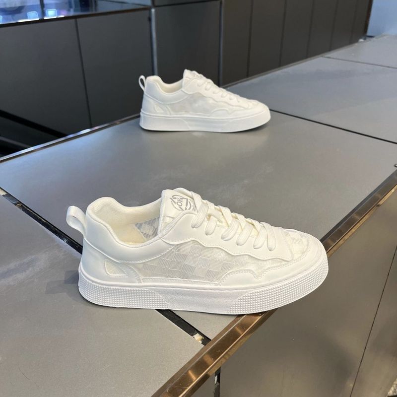 Herren Sneakers Weiße Freizeitschuhe Herren Original Leichte Luxusschuhe für Herren Atmungsaktive Flats Herren Sneakers_voghion.com