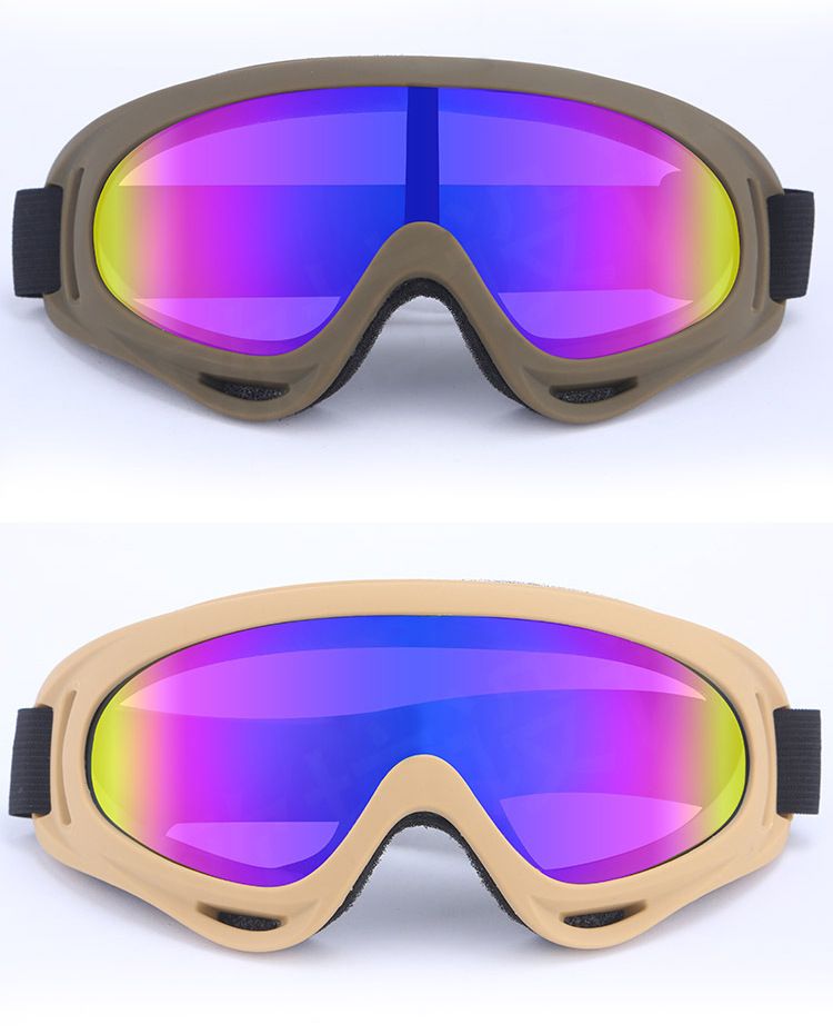 X400 Motorbril Tactisch Winddicht Zandbestendig Off-road Stootvast Skibril Buitensporten_voghion.com