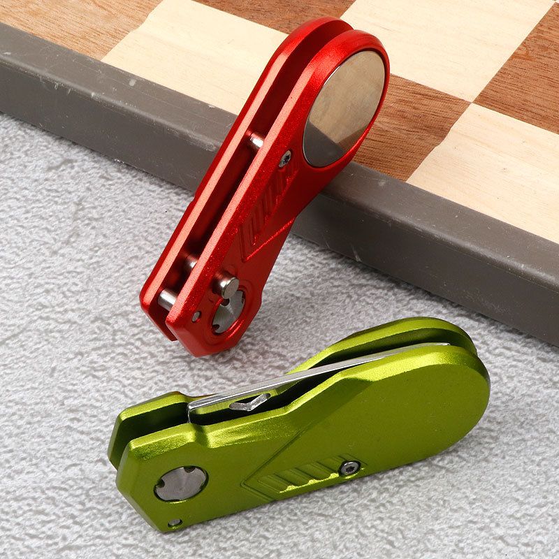 Golf Folding Metal Aluminum Handle Spring Fork Tool Practice Ball Device Gift Accessory_voghion.com