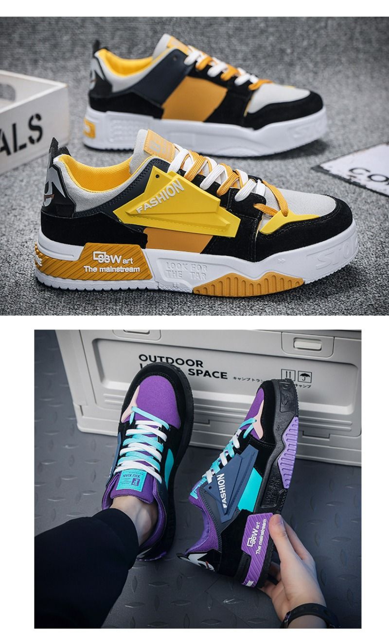 Männer Skateboard Komfortable Plattform Männlichen Casual Turnschuhe Spitze-up Mode Walking männer Schuhe Zapatillas De Hombre_voghion.com
