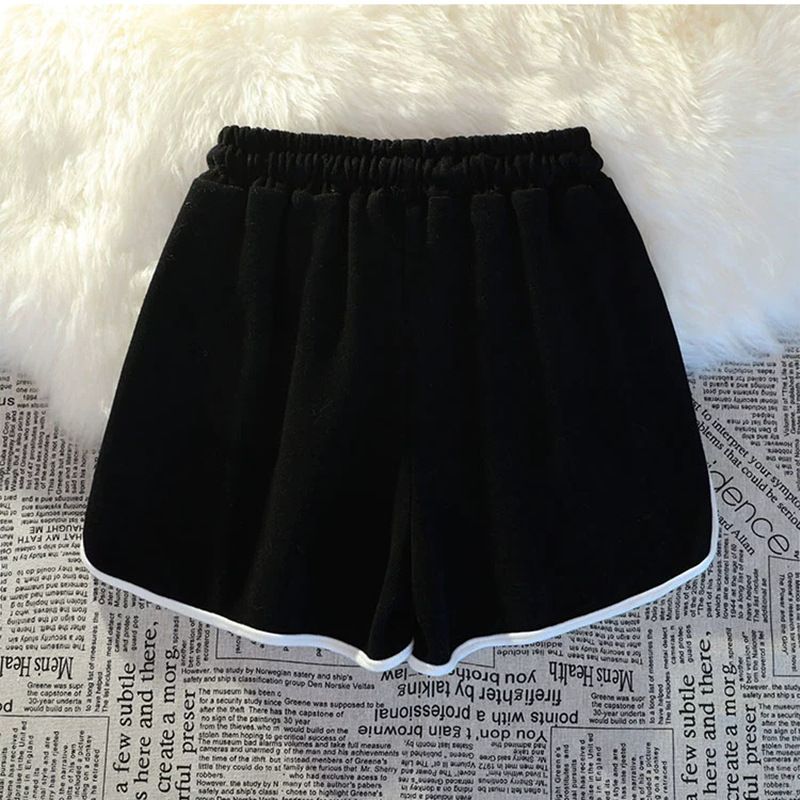 Damenbekleidung Lässige Sportshorts für Damen im Sommer, lockerer und bequemer Schlafanzug für zu Hause, Shorts mit weitem Bein für den Außenbereich_voghion.com