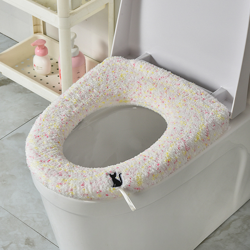 Cojín grueso de felpa lavable para el invierno, para el hogar, grande, para asiento de inodoro_voghion.com