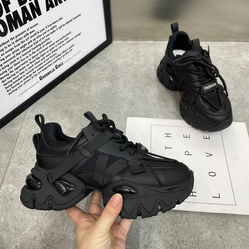 Spring and autumn fashion multi-functional casual sports shoes with thick soles_voghion.com