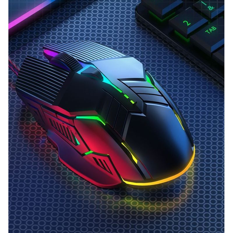 Souris de jeu filaire silencieuse et lumineuse pour ordinateur de bureau, e-sport, ordinateur portable_voghion.com