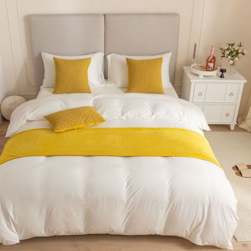 Semplice modello olandese in velluto ultrasonico a rombi per hotel, hotel, casa, letto, asciugamano, bandiera_voghion.com