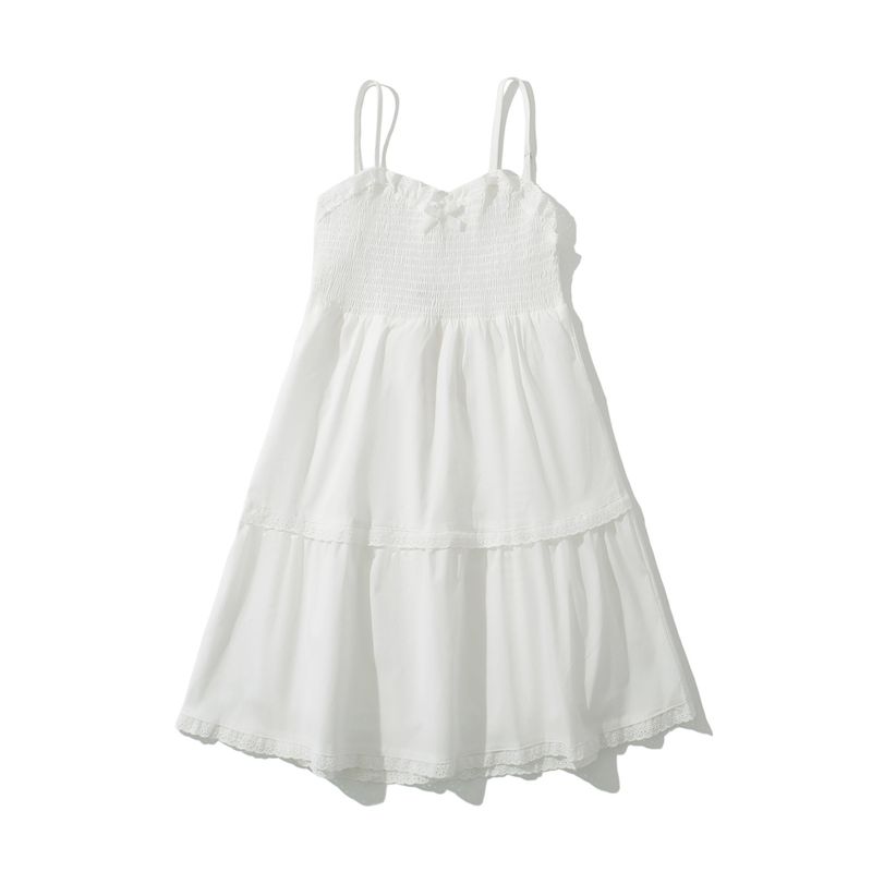 Vestito in pizzo con decorazione a fiocco legato molto venduto_voghion.com