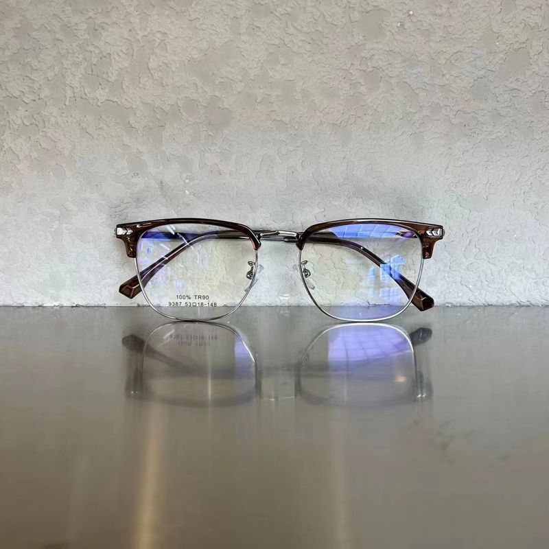 Ramă nouă pentru sprâncene TR business pentru bărbați, 2023, poate fi echipată cu lentile pentru miopie și ochelari anti-lumină albastră 9387_voghion.com