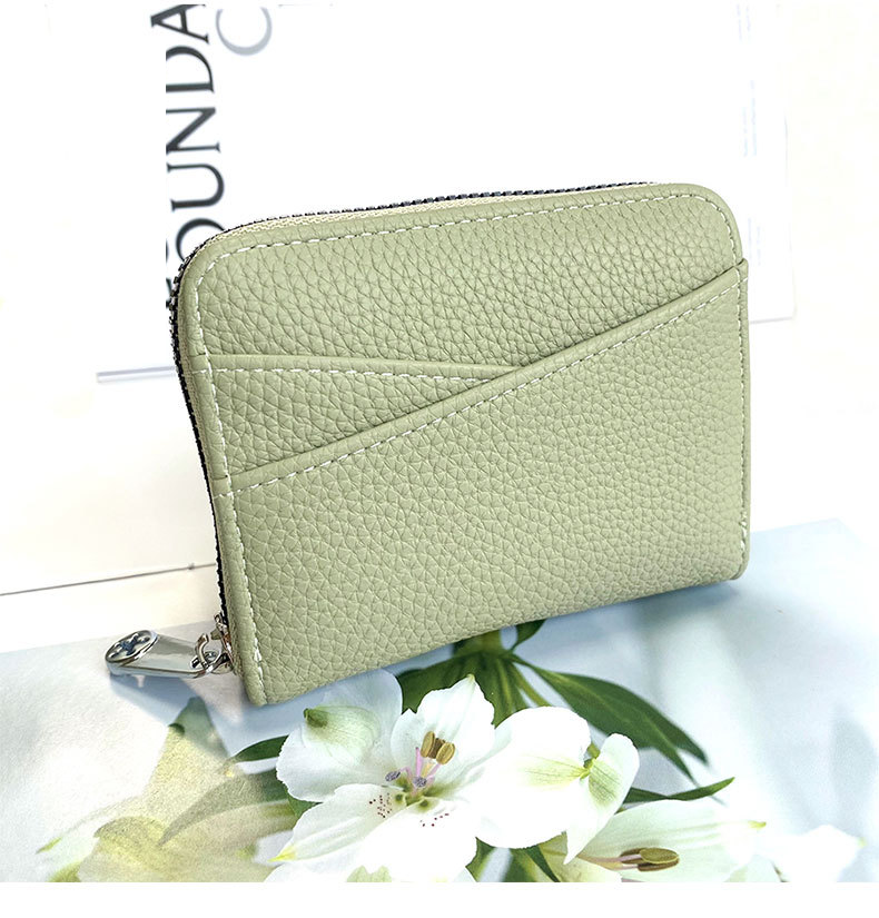 Small wallet INS Japanese accordion card holder with multiple card slots for women's coin purse, simple and large capacity_voghion.com